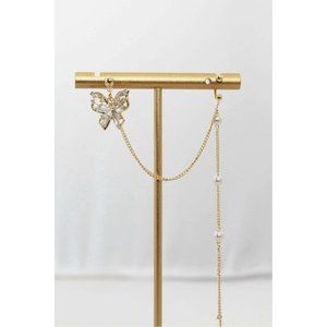 Butterfly Cuff Draped Stud